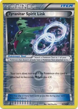 Ancient Origins Tyranitar Spirit Link #81/98 reverse holo